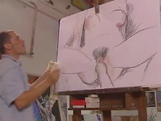 Němec umělec fucks jeho blondýnka modely. fisting